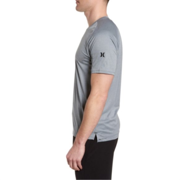 Hurley Icon Quick Dry Short-Sleeve Surf Shirt Gray - Picture 4 of 5